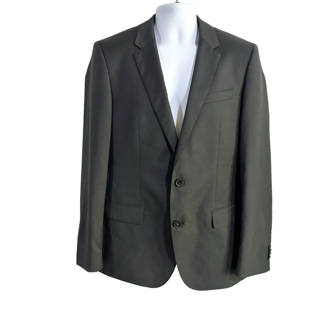 BOSS Hugo Boss Huge3 Genius2 Black Single Breasted Skinny Fit Blazer Size 40R - Picture 2 of 7
